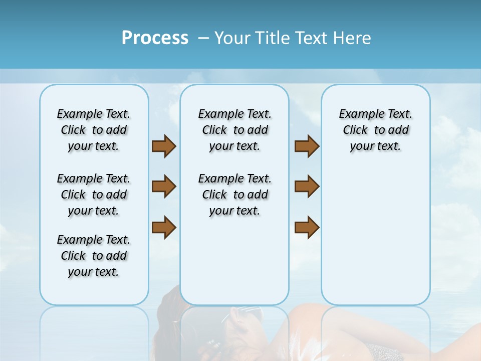 Sonnen Pflege Erholen PowerPoint Template