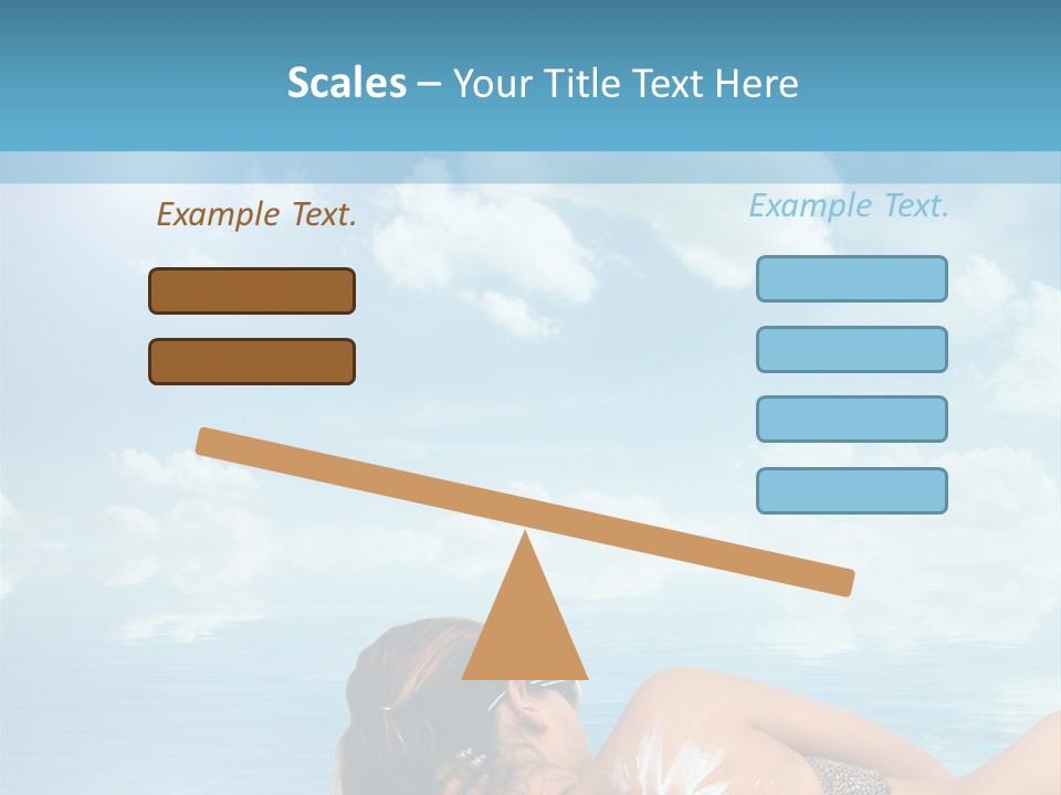 Sonnen Pflege Erholen PowerPoint Template