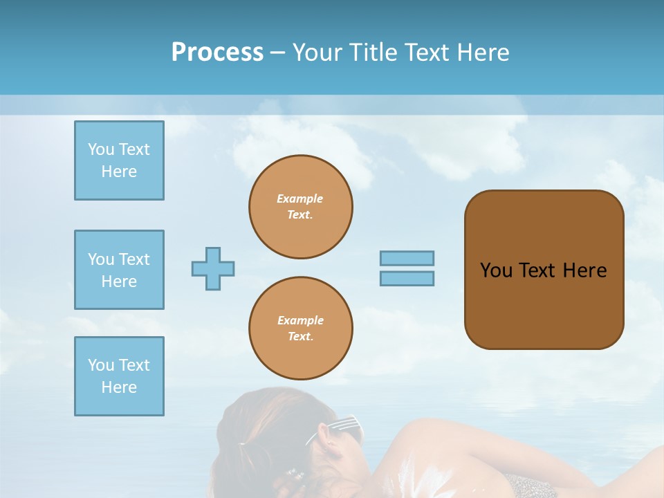 Sonnen Pflege Erholen PowerPoint Template