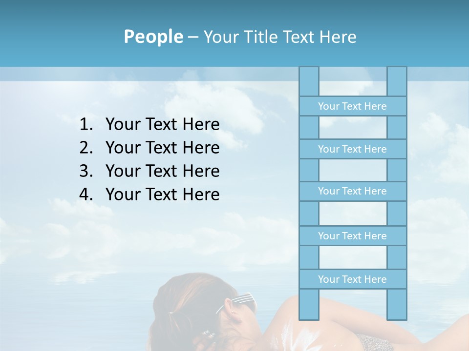 Sonnen Pflege Erholen PowerPoint Template