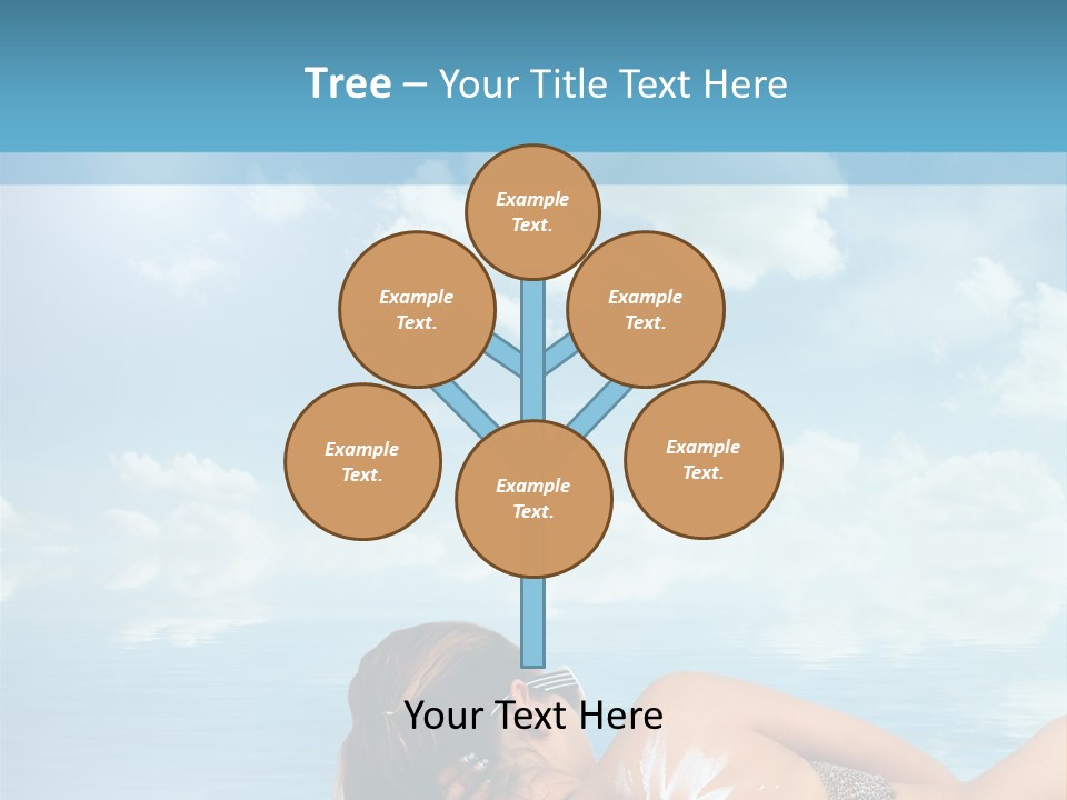 Sonnen Pflege Erholen PowerPoint Template