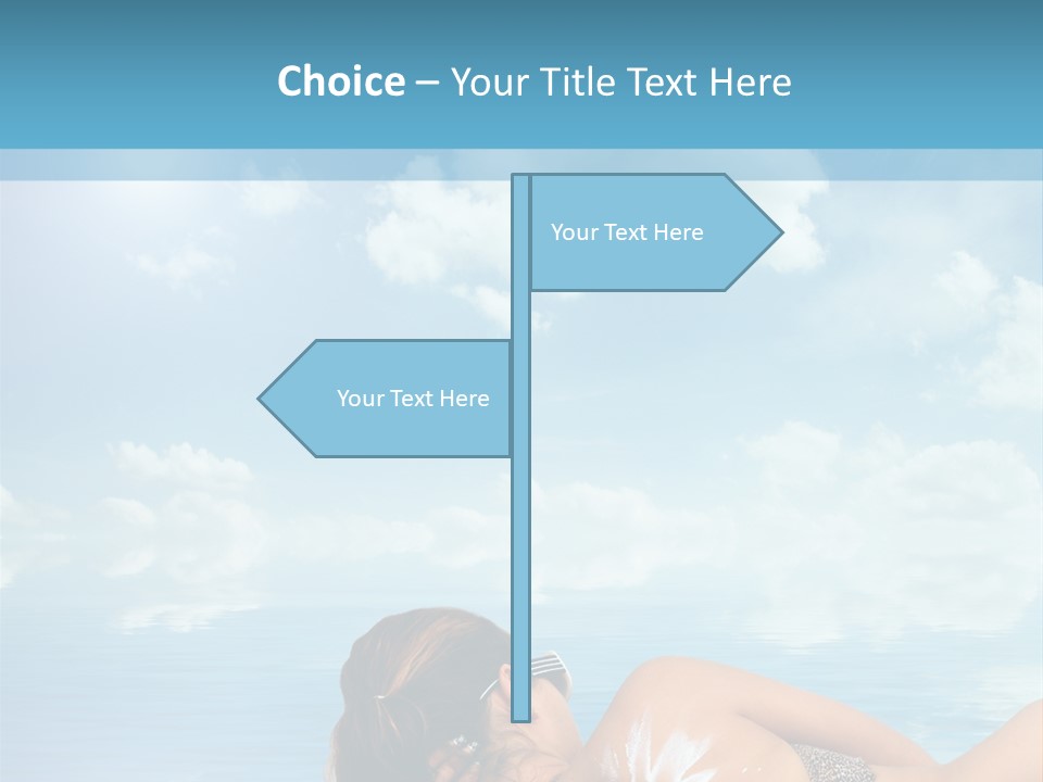 Sonnen Pflege Erholen PowerPoint Template