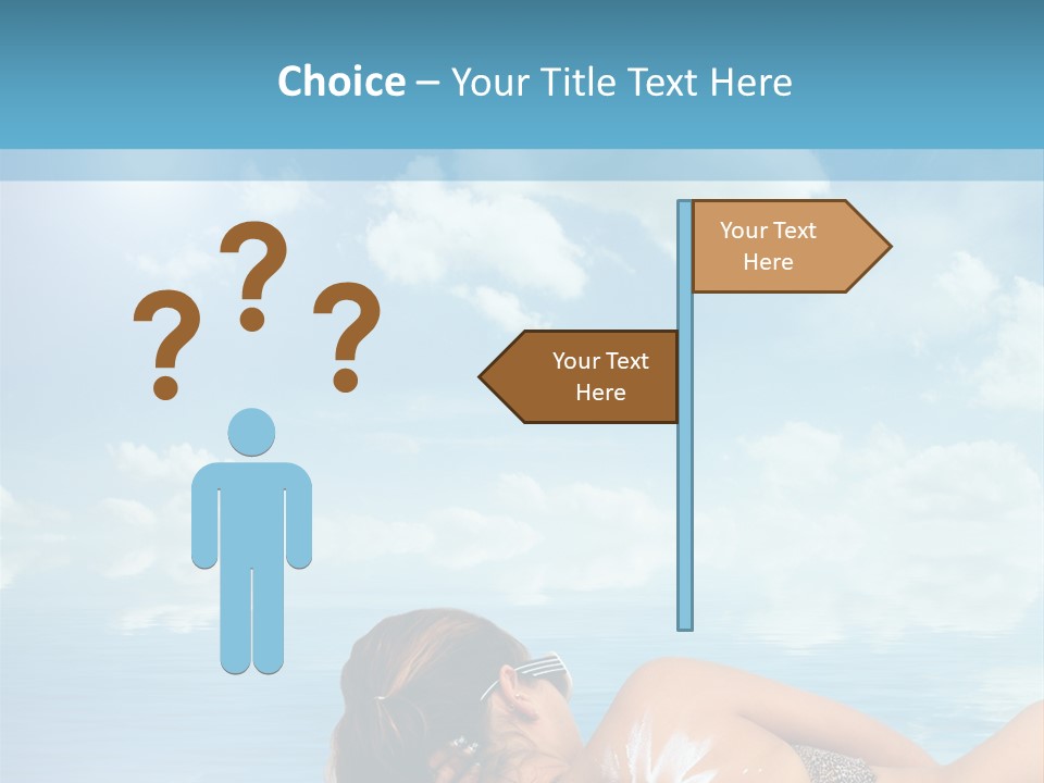 Sonnen Pflege Erholen PowerPoint Template