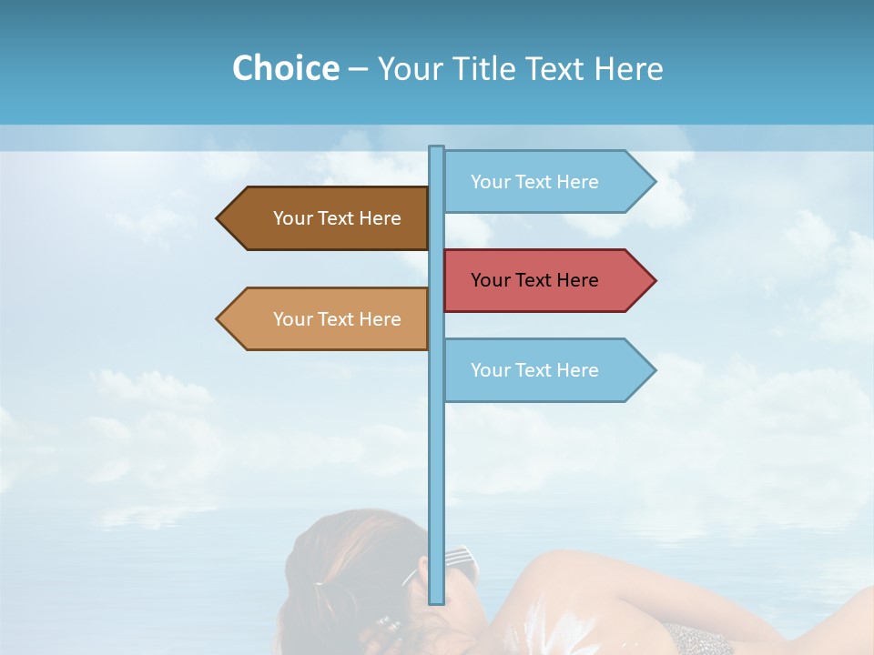 Sonnen Pflege Erholen PowerPoint Template