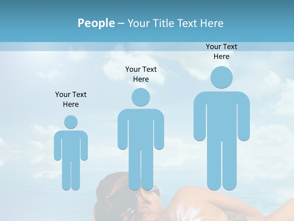 Sonnen Pflege Erholen PowerPoint Template