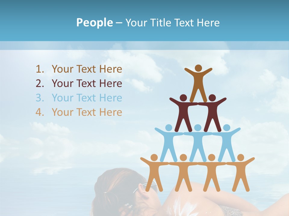 Sonnen Pflege Erholen PowerPoint Template