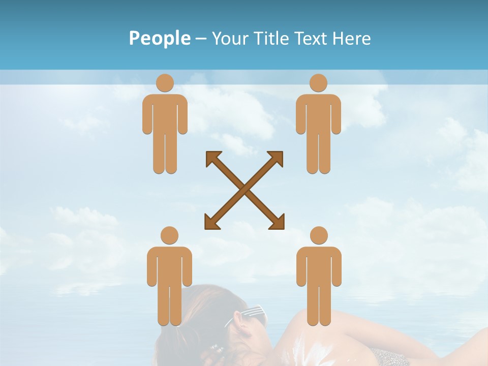 Sonnen Pflege Erholen PowerPoint Template