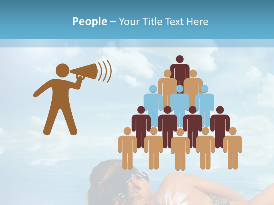 Sonnen Pflege Erholen PowerPoint Template