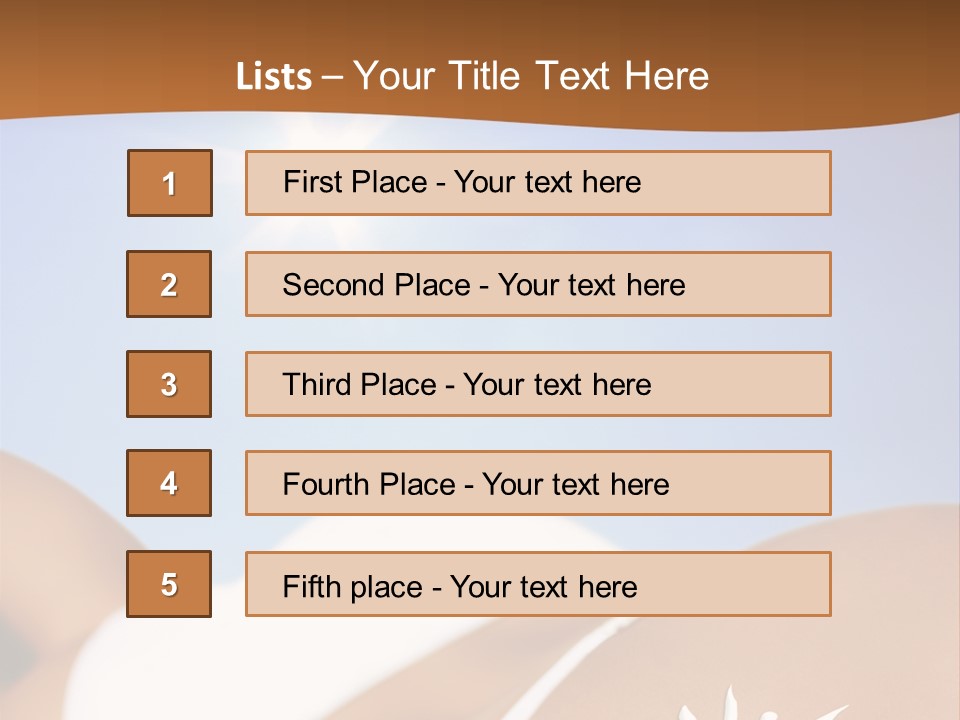 Sexy Sonnenbrandt Urlaub PowerPoint Template