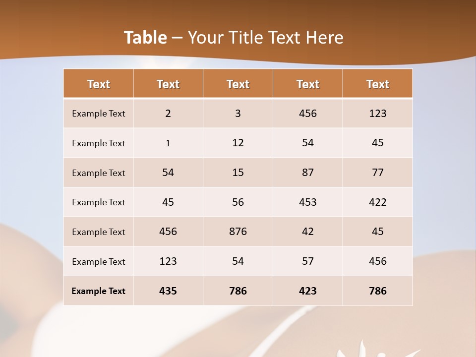 Sexy Sonnenbrandt Urlaub PowerPoint Template