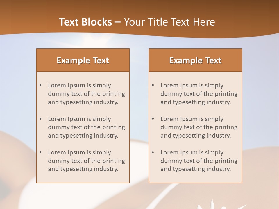 Sexy Sonnenbrandt Urlaub PowerPoint Template