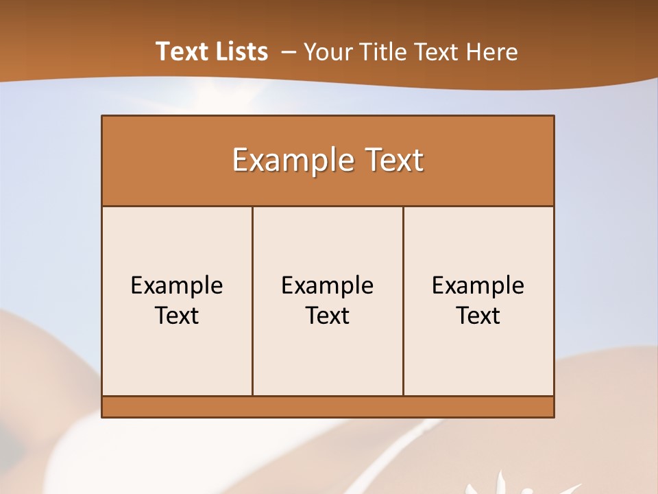 Sexy Sonnenbrandt Urlaub PowerPoint Template