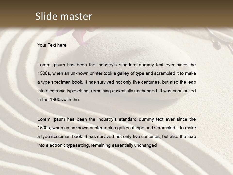 Harmony Meditate Path PowerPoint Template