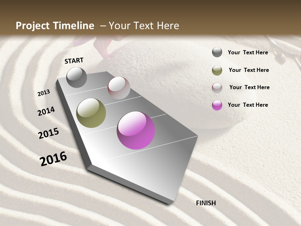 Harmony Meditate Path PowerPoint Template