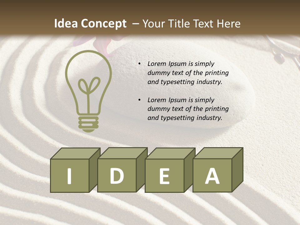 Harmony Meditate Path PowerPoint Template