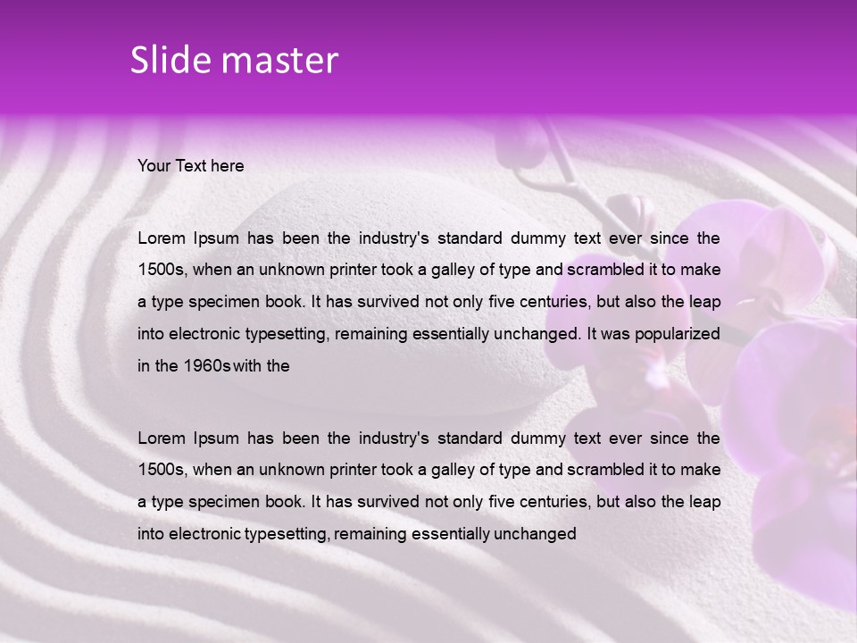 Curve Massage Relaxation PowerPoint Template