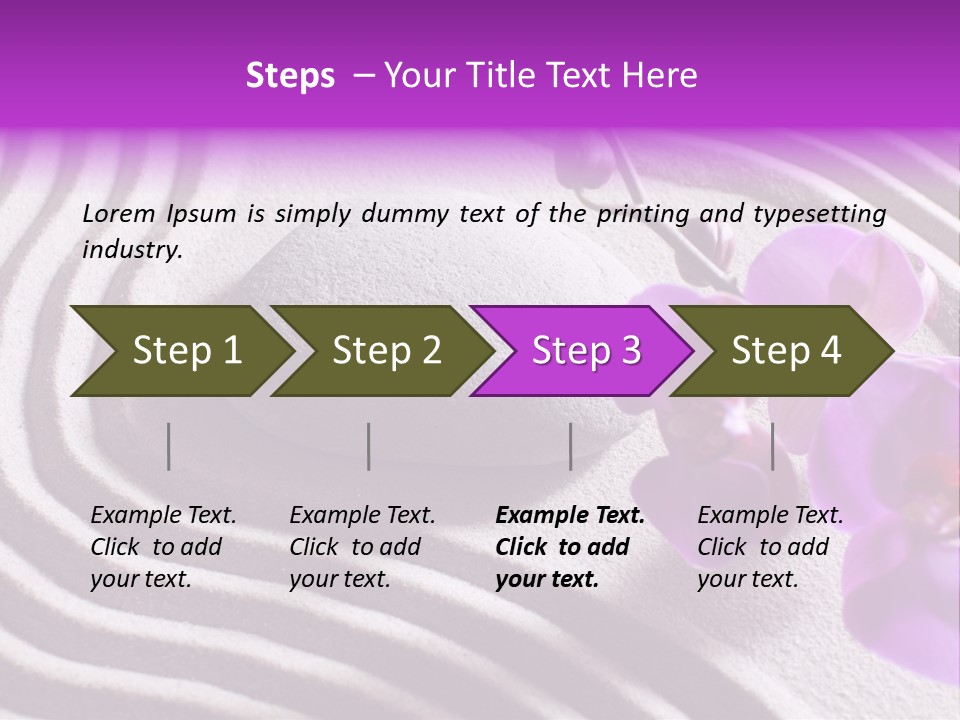 Curve Massage Relaxation PowerPoint Template