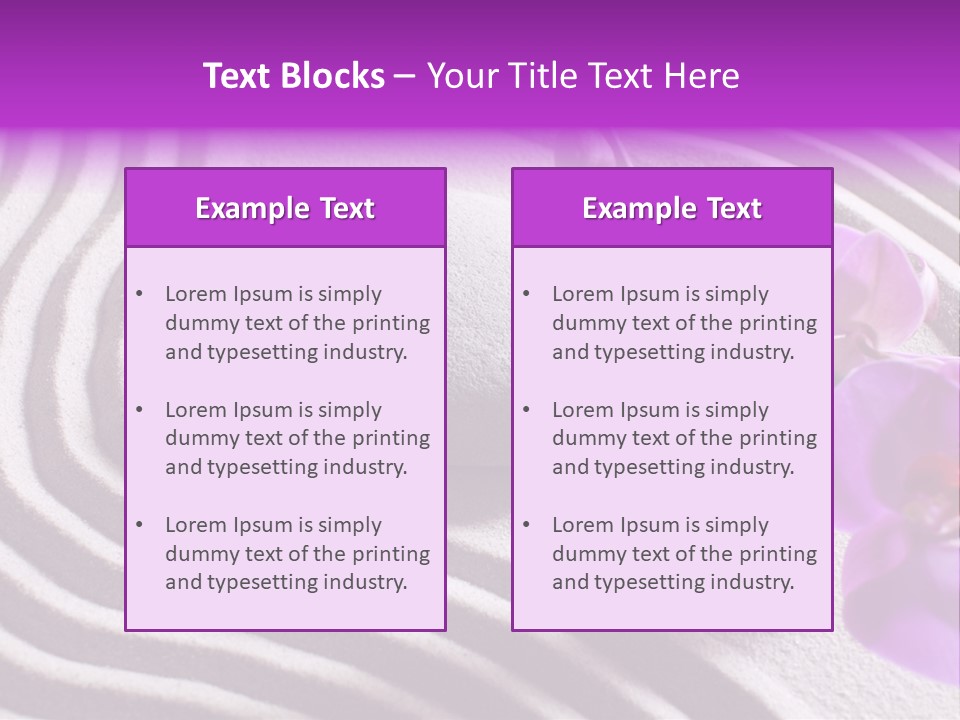 Curve Massage Relaxation PowerPoint Template
