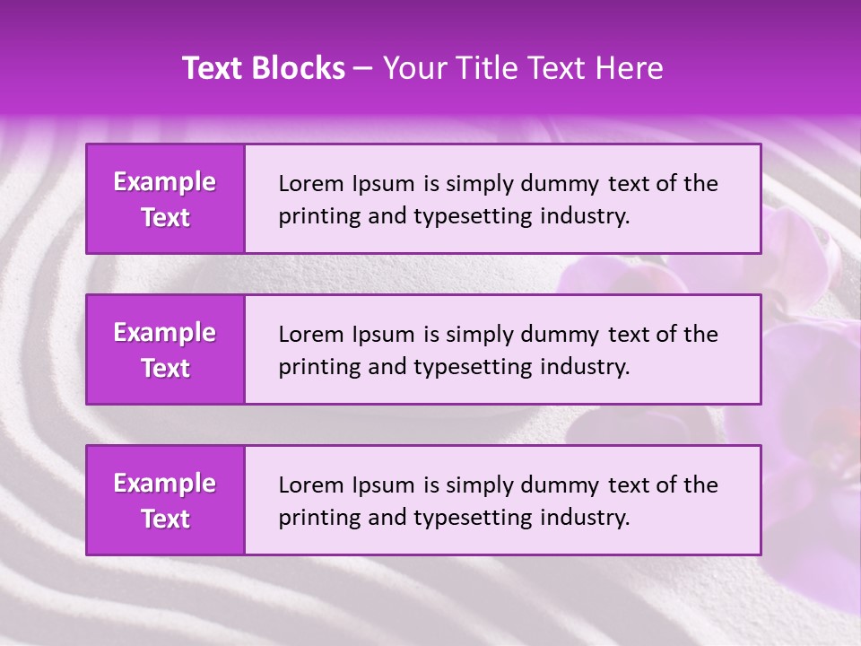 Curve Massage Relaxation PowerPoint Template