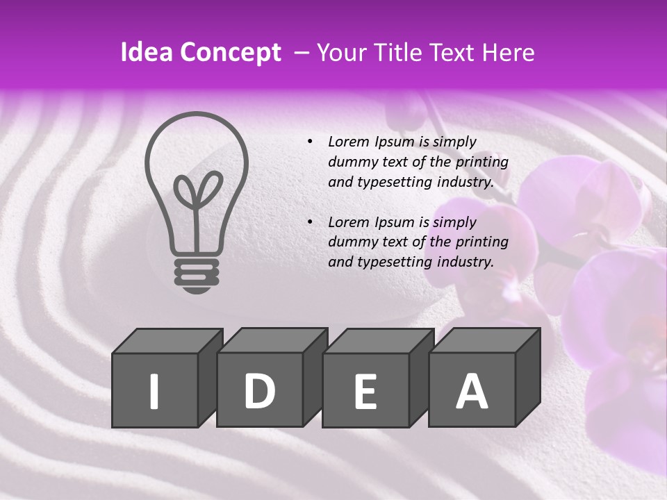 Curve Massage Relaxation PowerPoint Template