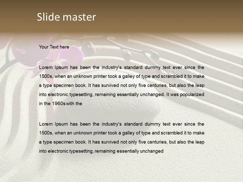 Concentration Sinuous Peaceful PowerPoint Template