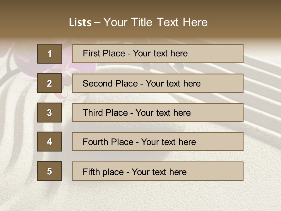 Concentration Sinuous Peaceful PowerPoint Template