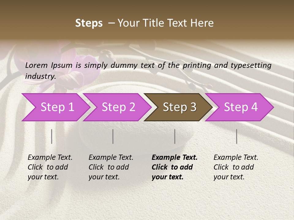 Concentration Sinuous Peaceful PowerPoint Template