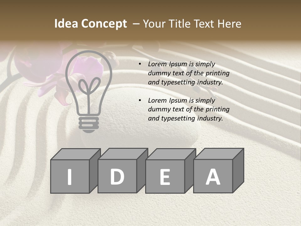 Concentration Sinuous Peaceful PowerPoint Template