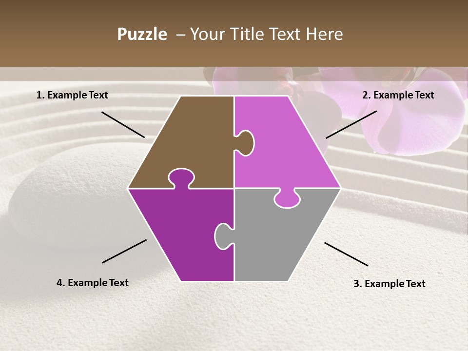 Meditate Sand Beauty PowerPoint Template