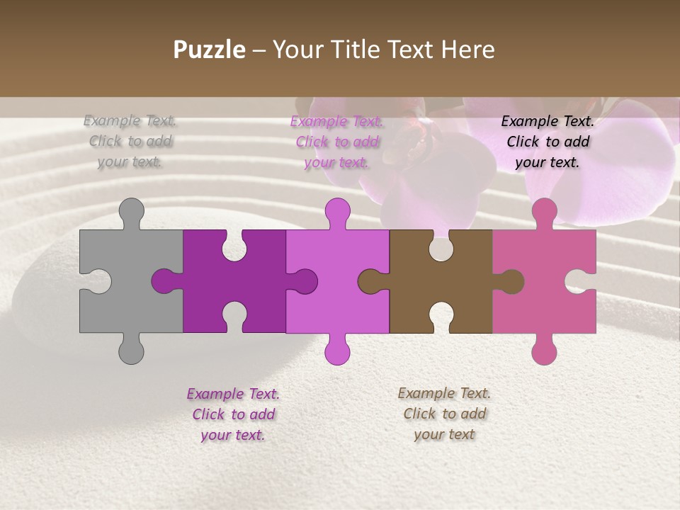 Meditate Sand Beauty PowerPoint Template