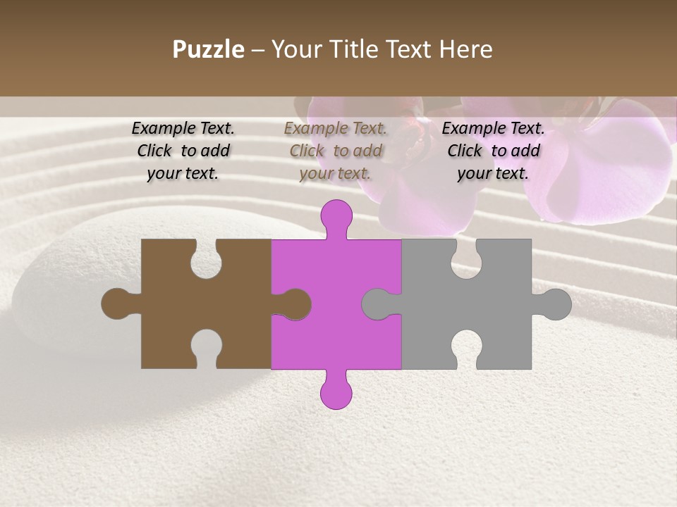 Meditate Sand Beauty PowerPoint Template