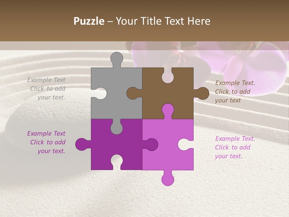 Meditate Sand Beauty PowerPoint Template