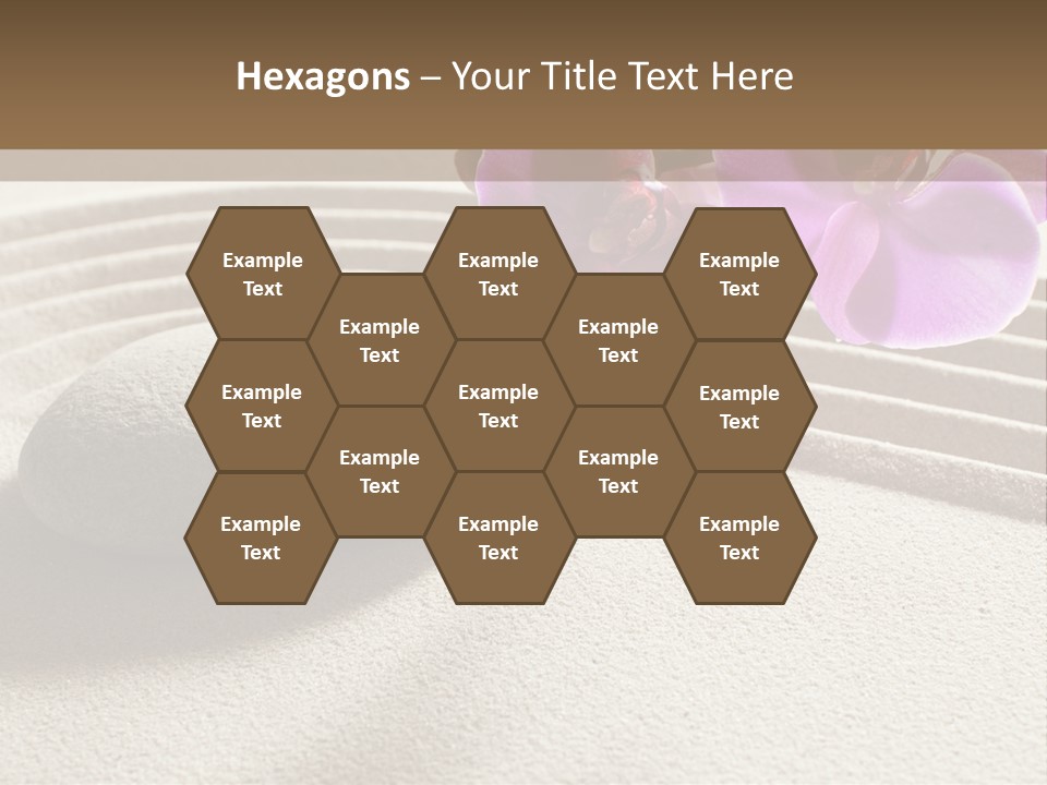 Meditate Sand Beauty PowerPoint Template