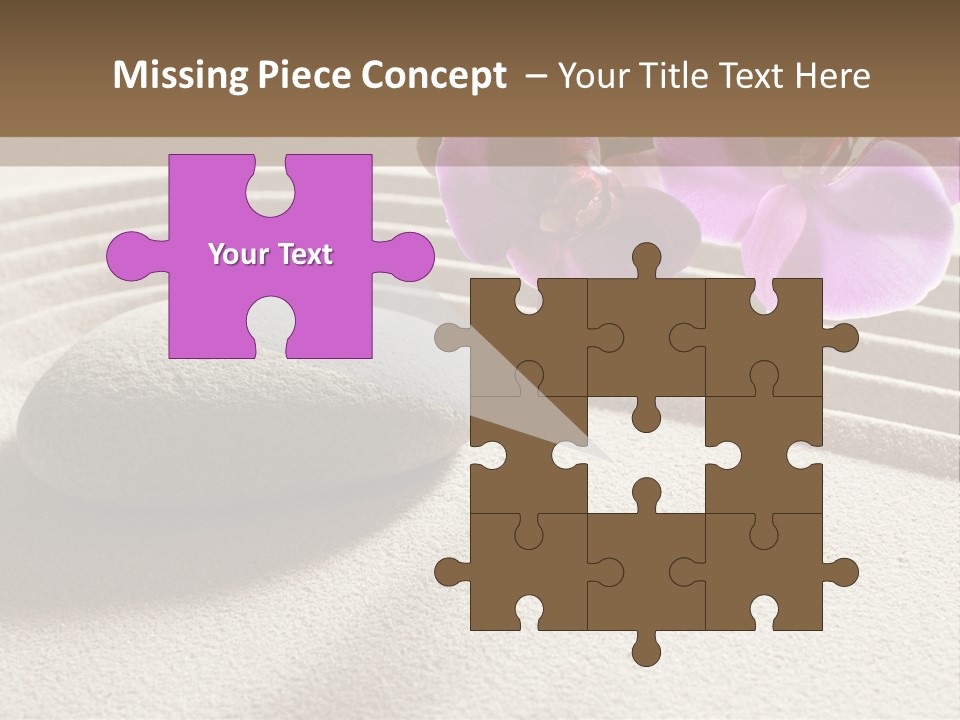 Meditate Sand Beauty PowerPoint Template