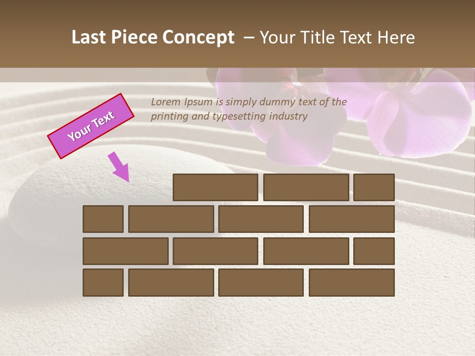 Meditate Sand Beauty PowerPoint Template