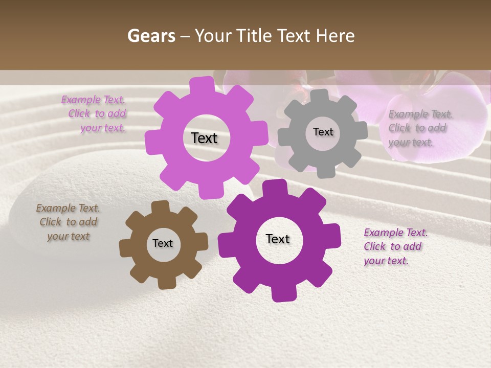 Meditate Sand Beauty PowerPoint Template