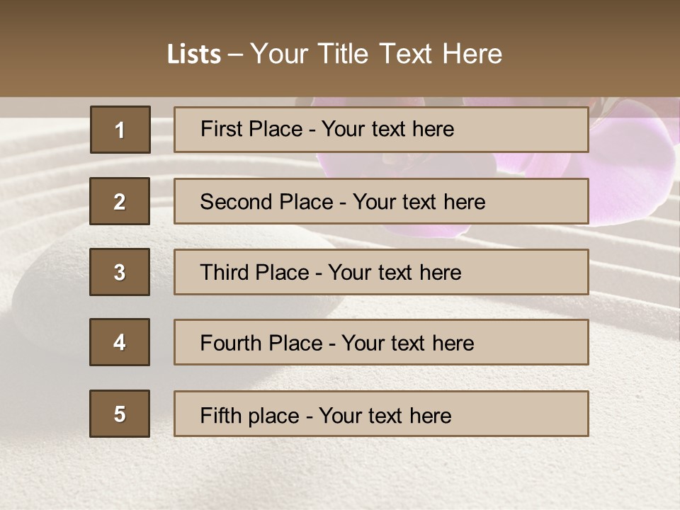 Meditate Sand Beauty PowerPoint Template