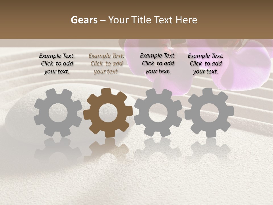 Meditate Sand Beauty PowerPoint Template