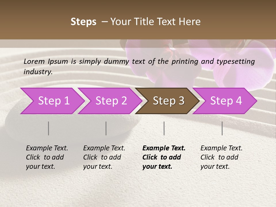 Meditate Sand Beauty PowerPoint Template