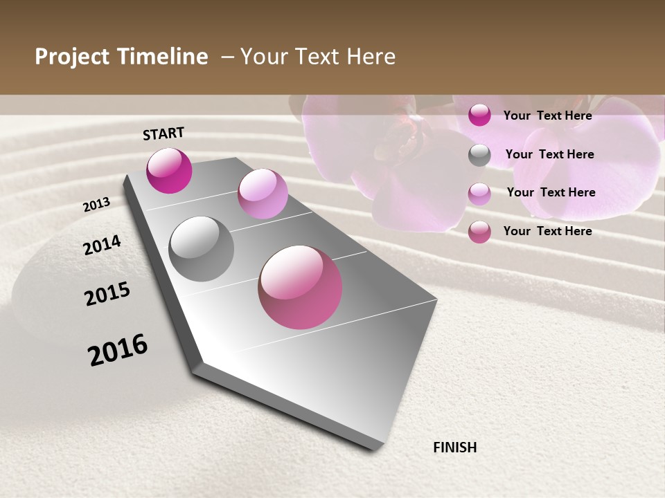 Meditate Sand Beauty PowerPoint Template