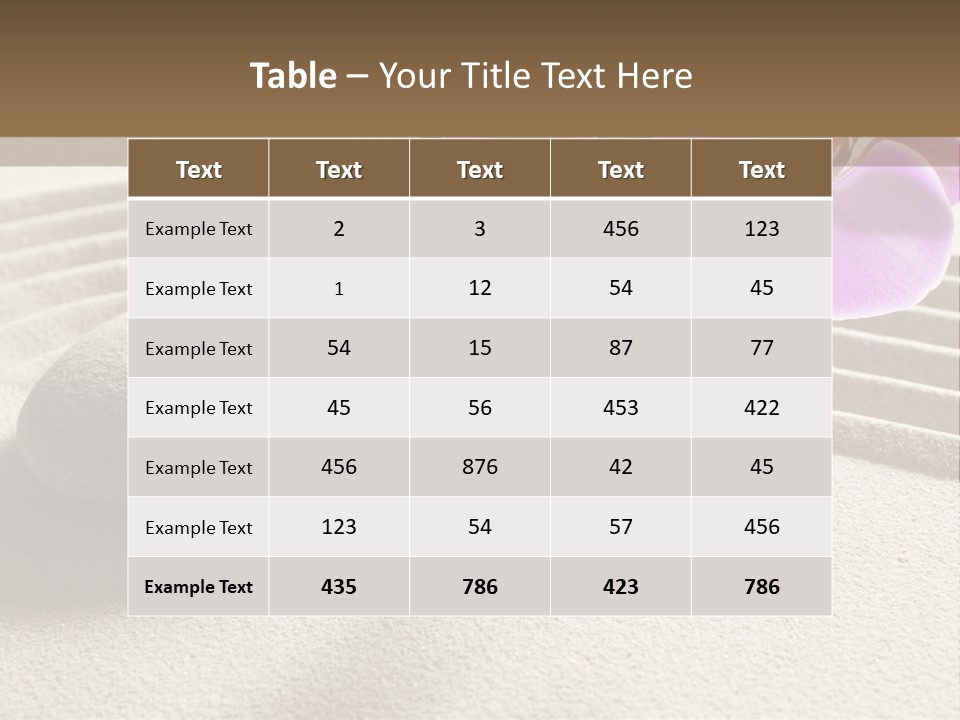 Meditate Sand Beauty PowerPoint Template