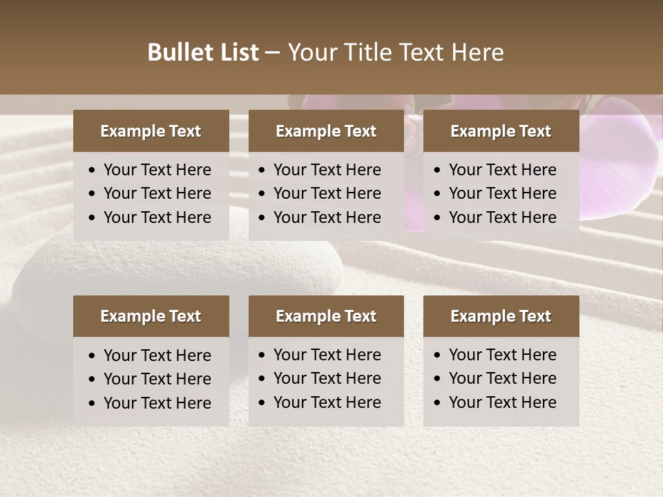 Meditate Sand Beauty PowerPoint Template