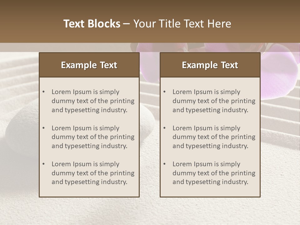 Meditate Sand Beauty PowerPoint Template