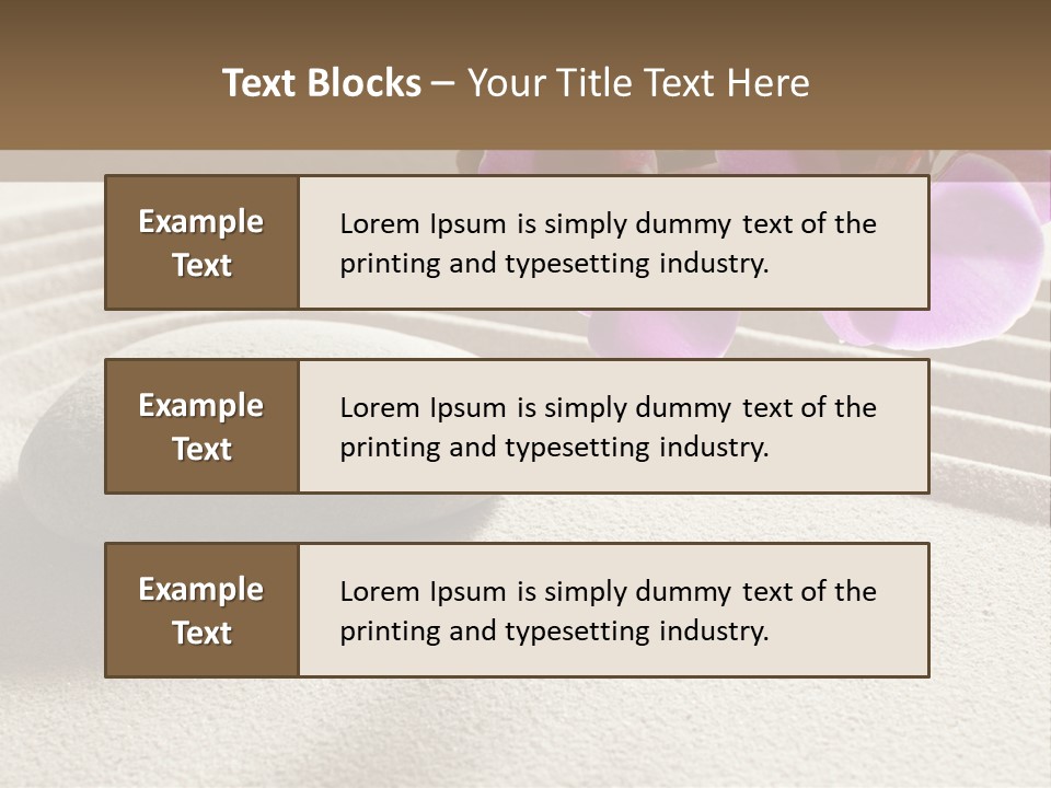 Meditate Sand Beauty PowerPoint Template