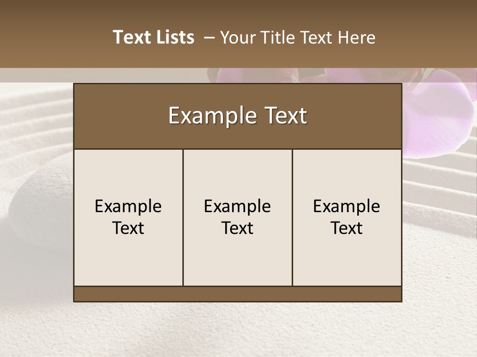 Meditate Sand Beauty PowerPoint Template