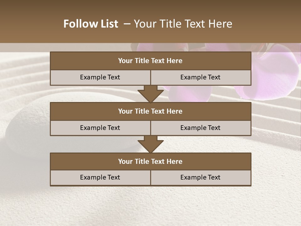 Meditate Sand Beauty PowerPoint Template