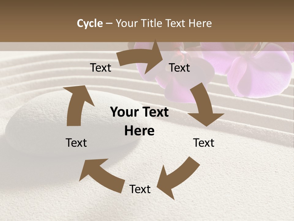Meditate Sand Beauty PowerPoint Template