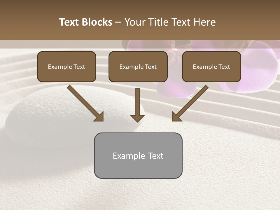 Meditate Sand Beauty PowerPoint Template