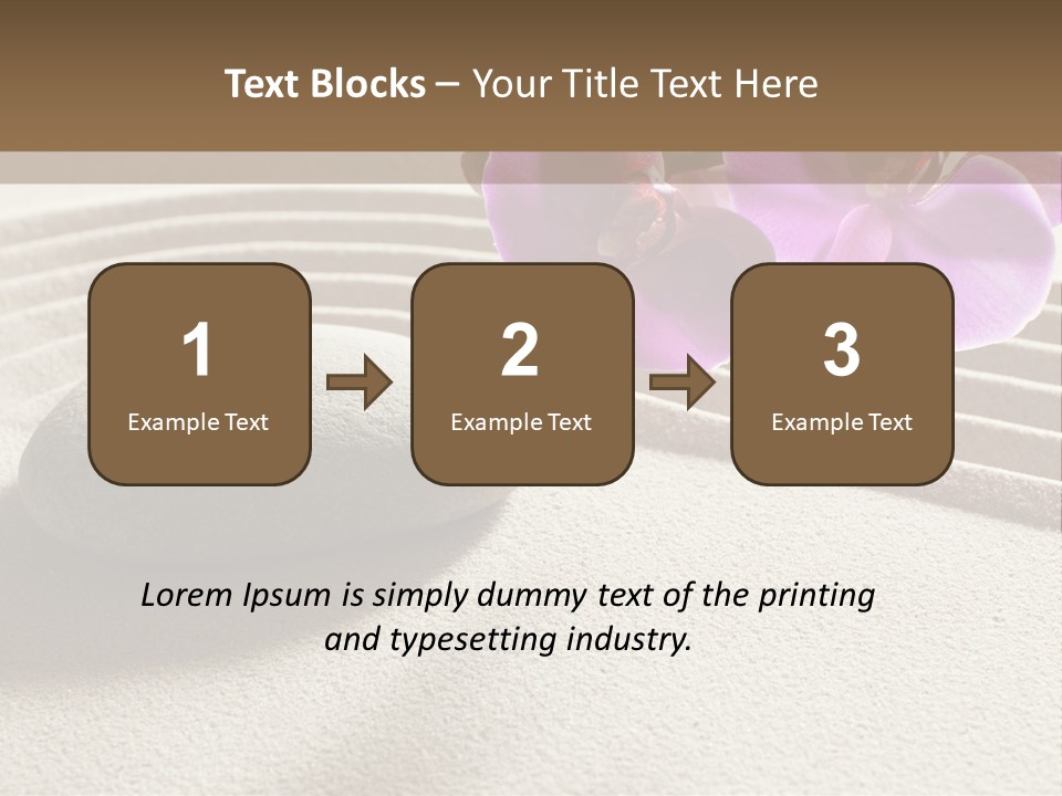 Meditate Sand Beauty PowerPoint Template