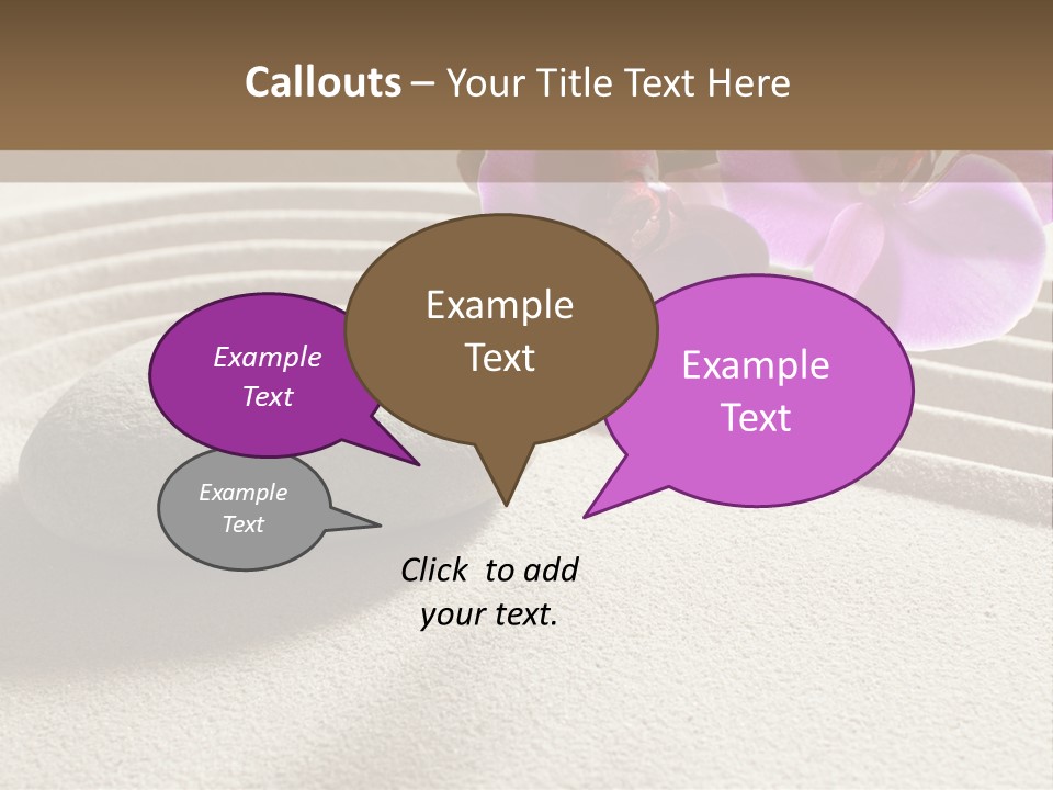 Meditate Sand Beauty PowerPoint Template